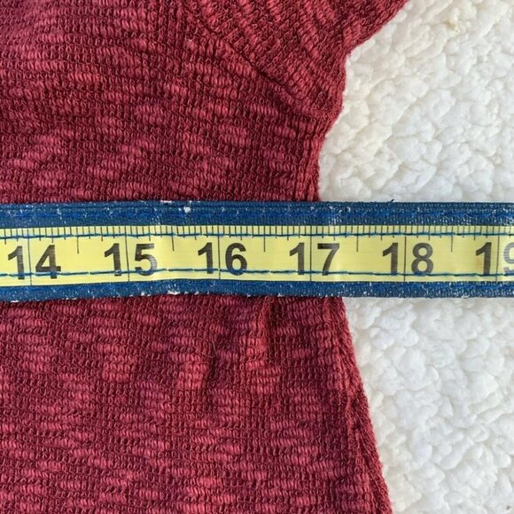 Anthropologie V-Neck Long Sleeves Top Red Small - Picture 6 of 7